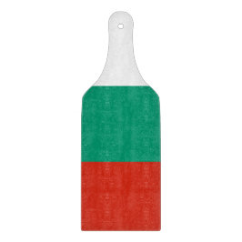 Spadlar av glas med flagga av Bulgarien