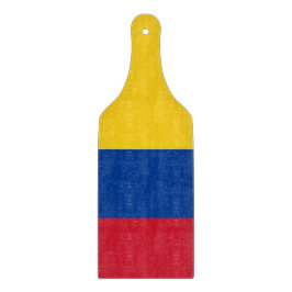 Spadlar av glas med flagga av Colombia