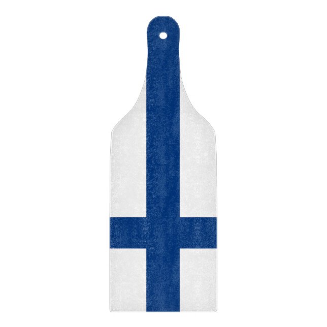 Spadlar av glas med flagga av Finland (Framsidan)