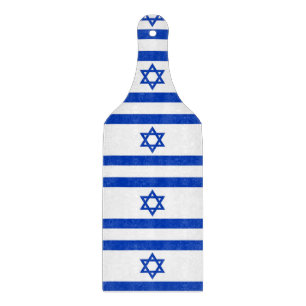 Spadlar av glas med flagga av Israel