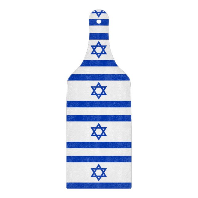 Spadlar av glas med flagga av Israel (Framsidan)