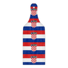 Spadlar av glas med flagga av Kroatien