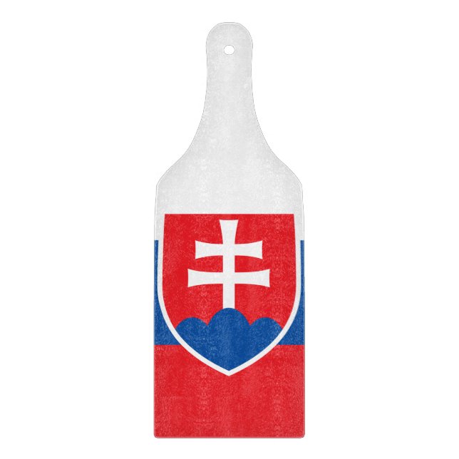 Spadlar av glas med flagga av Slovakien (Framsidan)
