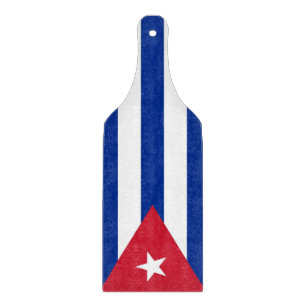 Spadlar av glas med flagga från Kuba