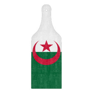Spadlar av glasspånskivor med flagga av Algeriet