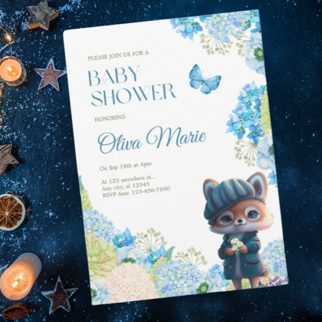 Spädningsdjur för daglig trädbeläggning för blå Bl Inbjudningar (Skapare uppladdad)