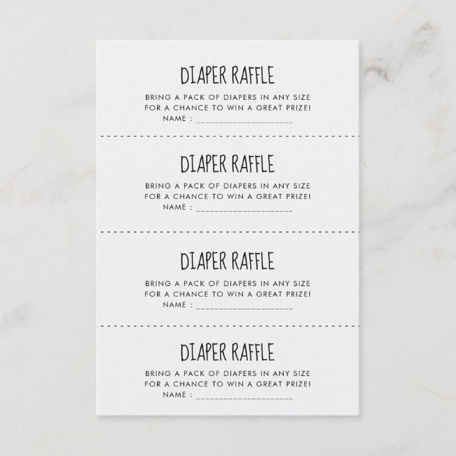 Spädningsskydd - blåelefant - Diaper Raffle-kort Tilläggskort (Framsida)