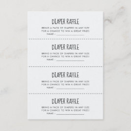 Spädningsskydd - blåelefant - Diaper Raffle-kort Tilläggskort