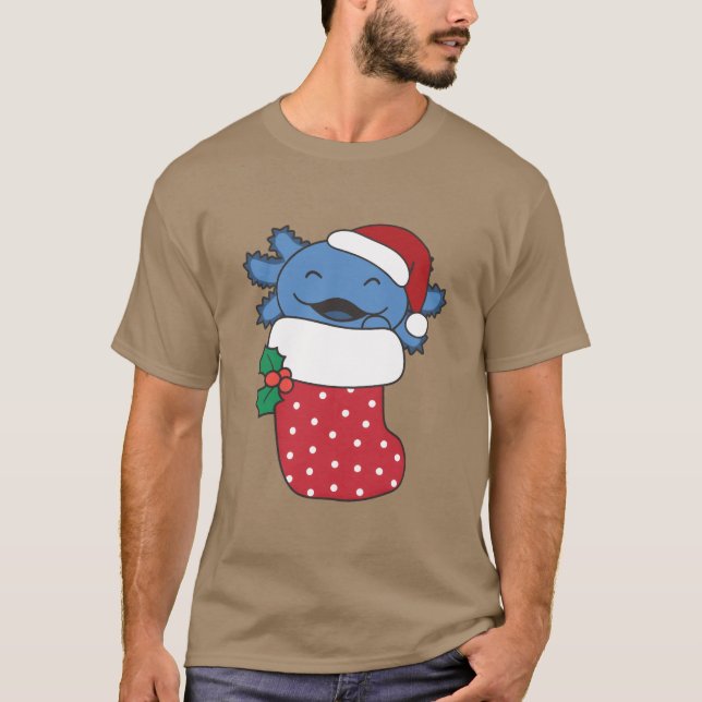 Spädningsvätskor i julsock för julflicka t shirt (Framsida)