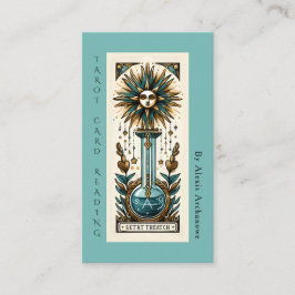 Spådom Tarotkort Läsning Affärskort Visitkort