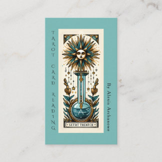 Spådom Tarotkort Läsning Affärskort Visitkort