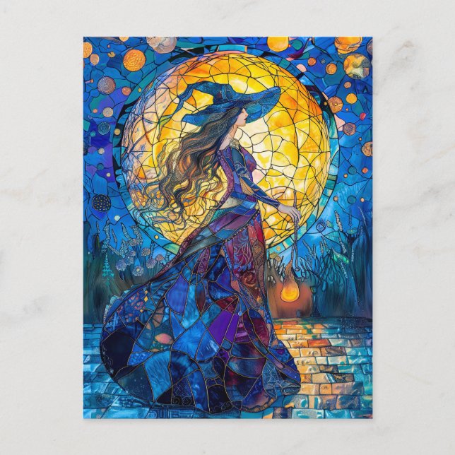 Spådomar för gjutning av avfall under fullt måne vykort (Framsida)