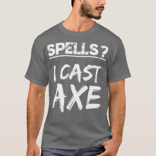 Spådomar I Cast Ax Orc Warrior RPG Roligt Berserke T Shirt