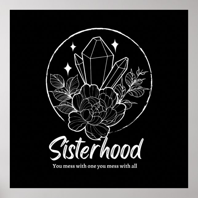 Spådomar i nacken: Starkare Witchy Design Poster (Framsidan)