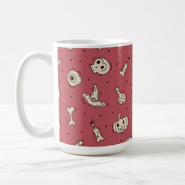 Spådomar & Skeletons Halloween Mugg (Vänster)