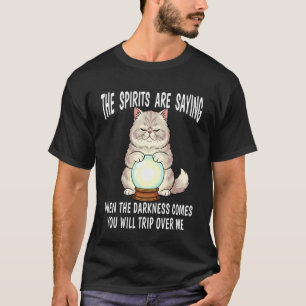 Spådoms Hus Katt med Kristallboll Tripp Ov T Shirt