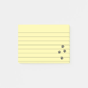 Spåer i Hund med ansträngd spänning 4 x 3 Post-it Block