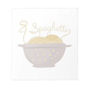 Spagetti Anteckningsblock