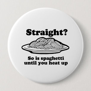 Spagetti är rak, tills du värmer upp den knapp