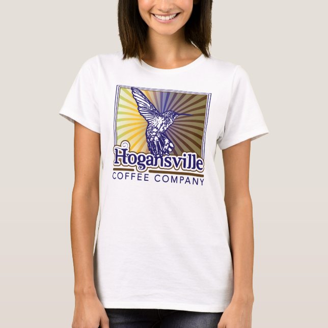 Spagetti för Hogansville kaffedamer fäster T-shirt (Framsida)