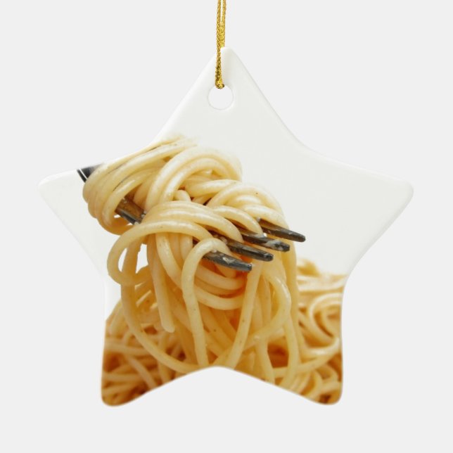 Spagetti Julgransprydnad Keramik (Framsidan)