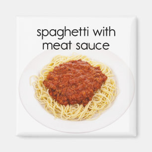 Spagetti med magneten för köttsåskylskåp magnet