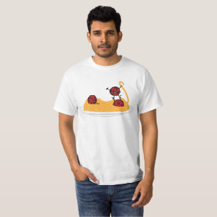Spagetti och mat för italienare för t-shirt