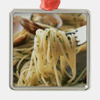 Spagetti Vongole Bianco Julgransprydnad Metall