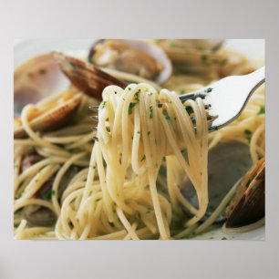 Spagetti Vongole Bianco Poster