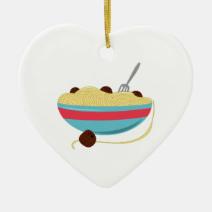 Spagettibunke Julgransprydnad Keramik