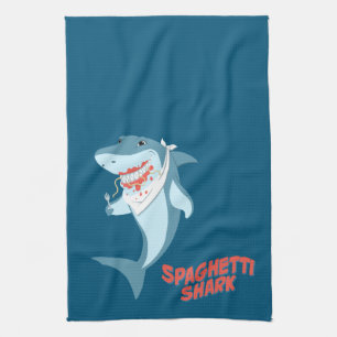 Spagettihaj Kökshandduk