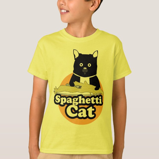 Spagettikatt T-shirt (Framsida)