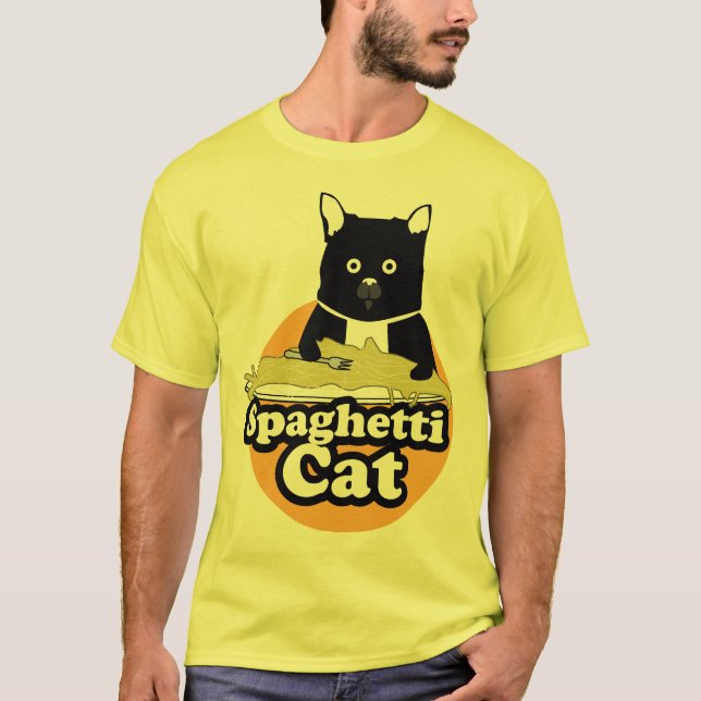 Spagettikatt T-shirt (Framsida)