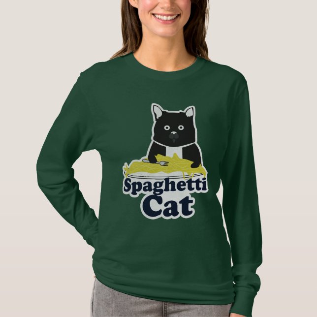 Spagettikatt T-shirt (Framsida)
