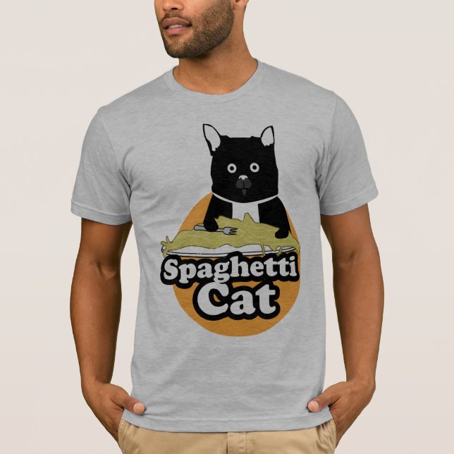 Spagettikatt T-shirt (Framsida)