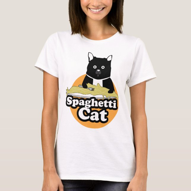Spagettikatt Tee Shirt (Framsida)