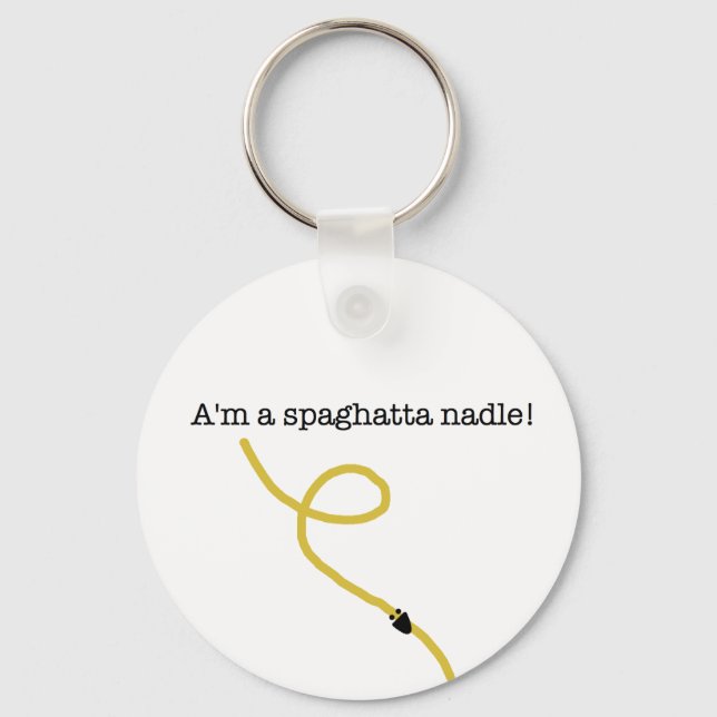 Spaghatta Nadle Keychain! Nyckelring (Framsida)