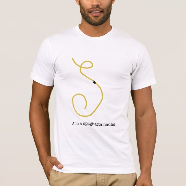Spaghatta Nadle manar T-tröja! T-shirt (Framsida)