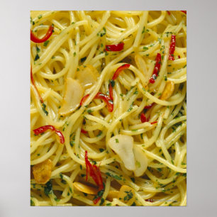 Spaghetti Aglio, Olio och Peperoncino Poster