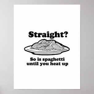 Spaghetti är Gay Poster