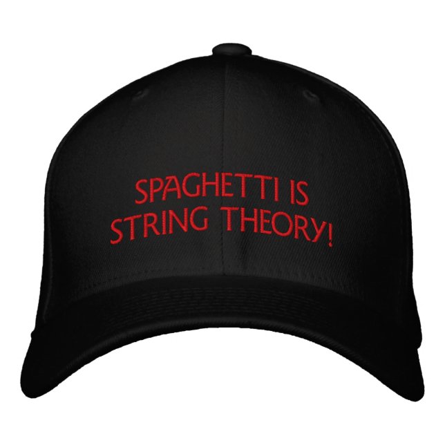 SPAGHETTI ÄR START TEORY - HAT BRODERAD KEPS (Framsida)