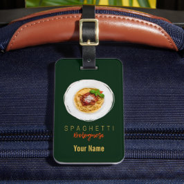 Spaghetti bolognese pasta noodle gourmet chef bagagebricka