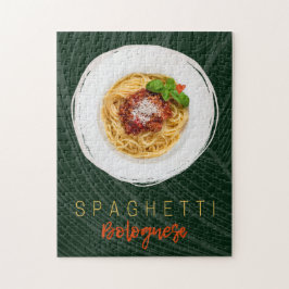 Spaghetti bolognese pasta noodle gourmet chef pussel