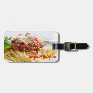 Spaghetti Bolognese Sauce Pasta med Parmesan Bagagebricka
