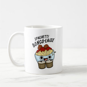 Spaghetti Bongolaise Funny Food Pun Kaffemugg
