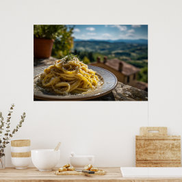 Spaghetti Cacio e Pepe Poster