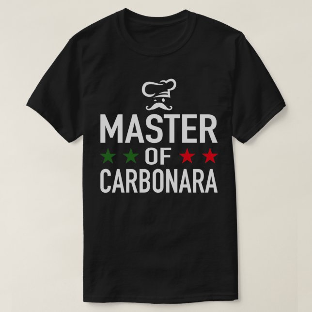 Spaghetti Carbonara Executive Chef Master Of Carbo T Shirt (Design framsida)