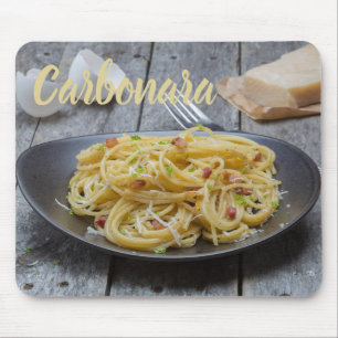 Spaghetti Carbonara Pasta med Bacon och Parmesan  Musmatta