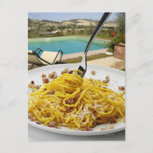 Spaghetti Carbonara Vykort