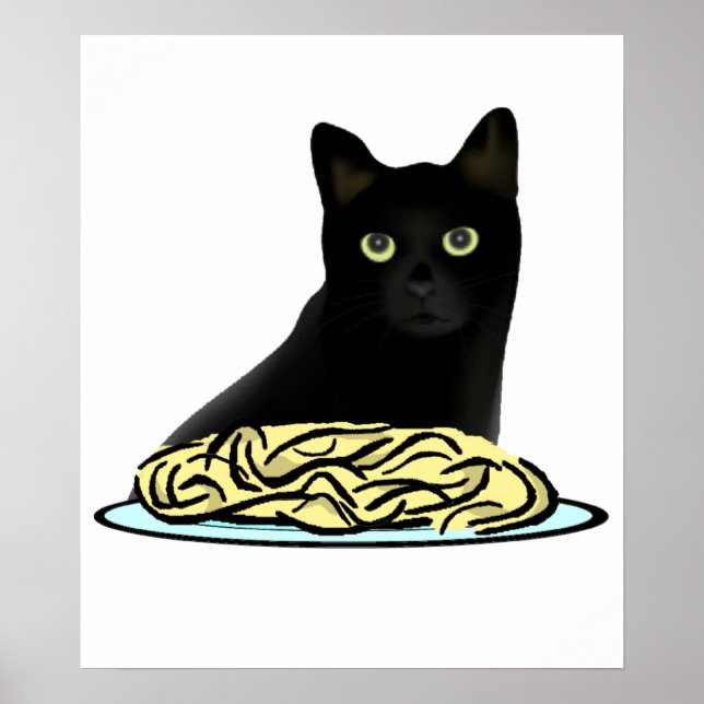 Spaghetti Cat Poster (Framsidan)